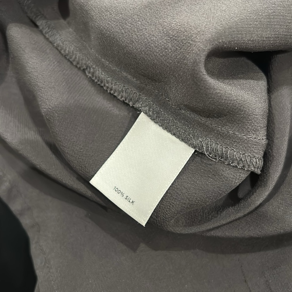 Halogen Gray 100% Silk Draped Cowl Neck Tank Top Size XL - Picture 5 of 5